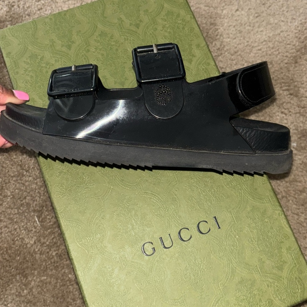 GUCCI Double G Rubber Sandal